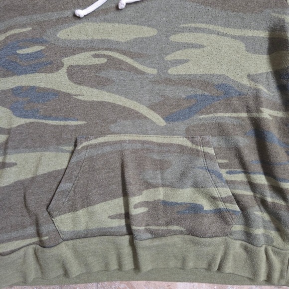 Alternative Earth Camouflage Pullover Hoodie Sweatshirt Size Medium Women Trendy - Picture 4 of 7